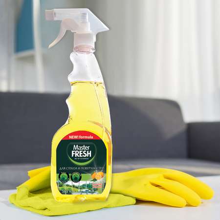 Средство для мытья стекол Master fresh 500 мл лимон