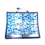Фольгированный пляжный коврик Rabizy из бамбука 170х150 см голубые пузыри