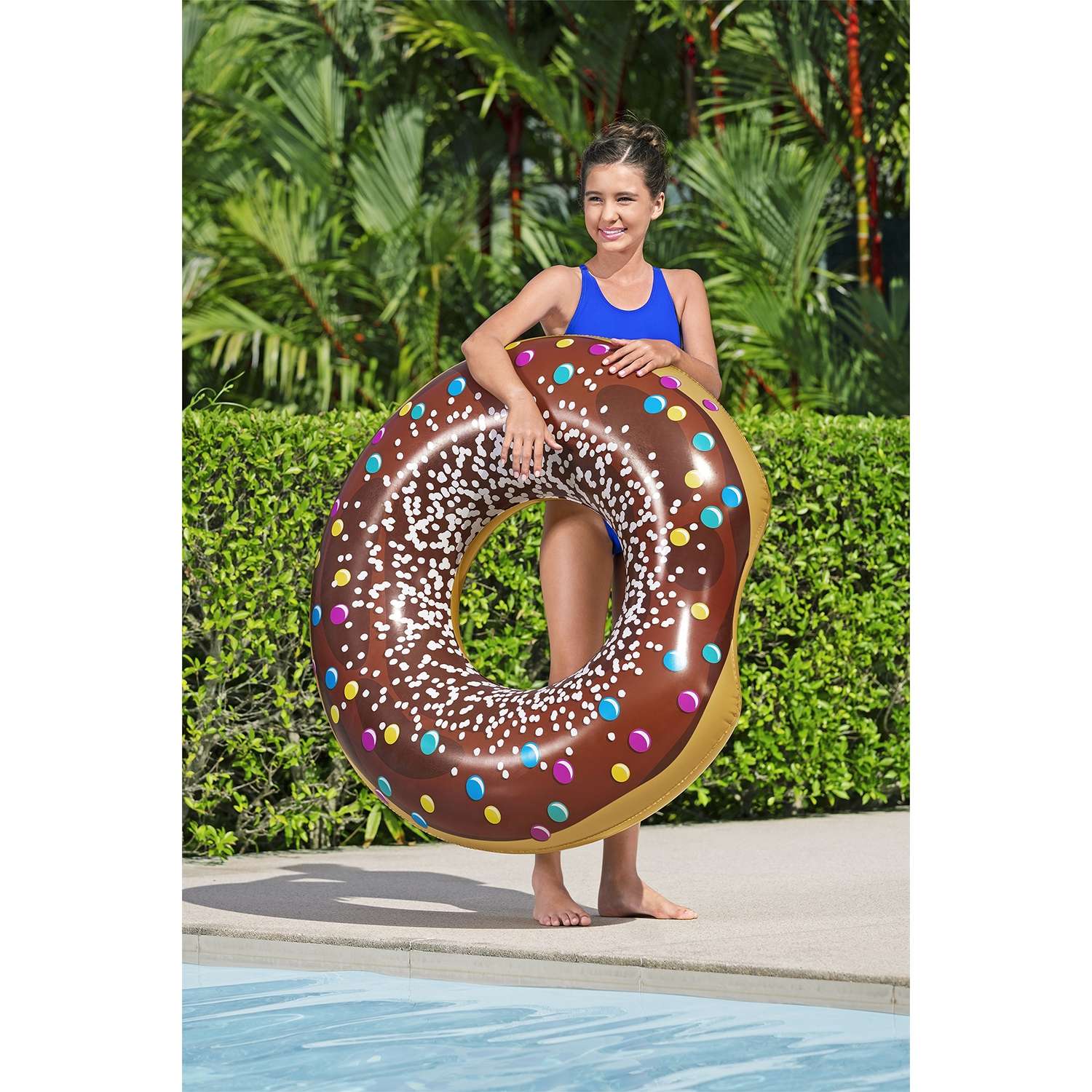 Круг для плавания BESTWAY Пончик шоколадный - фото 2