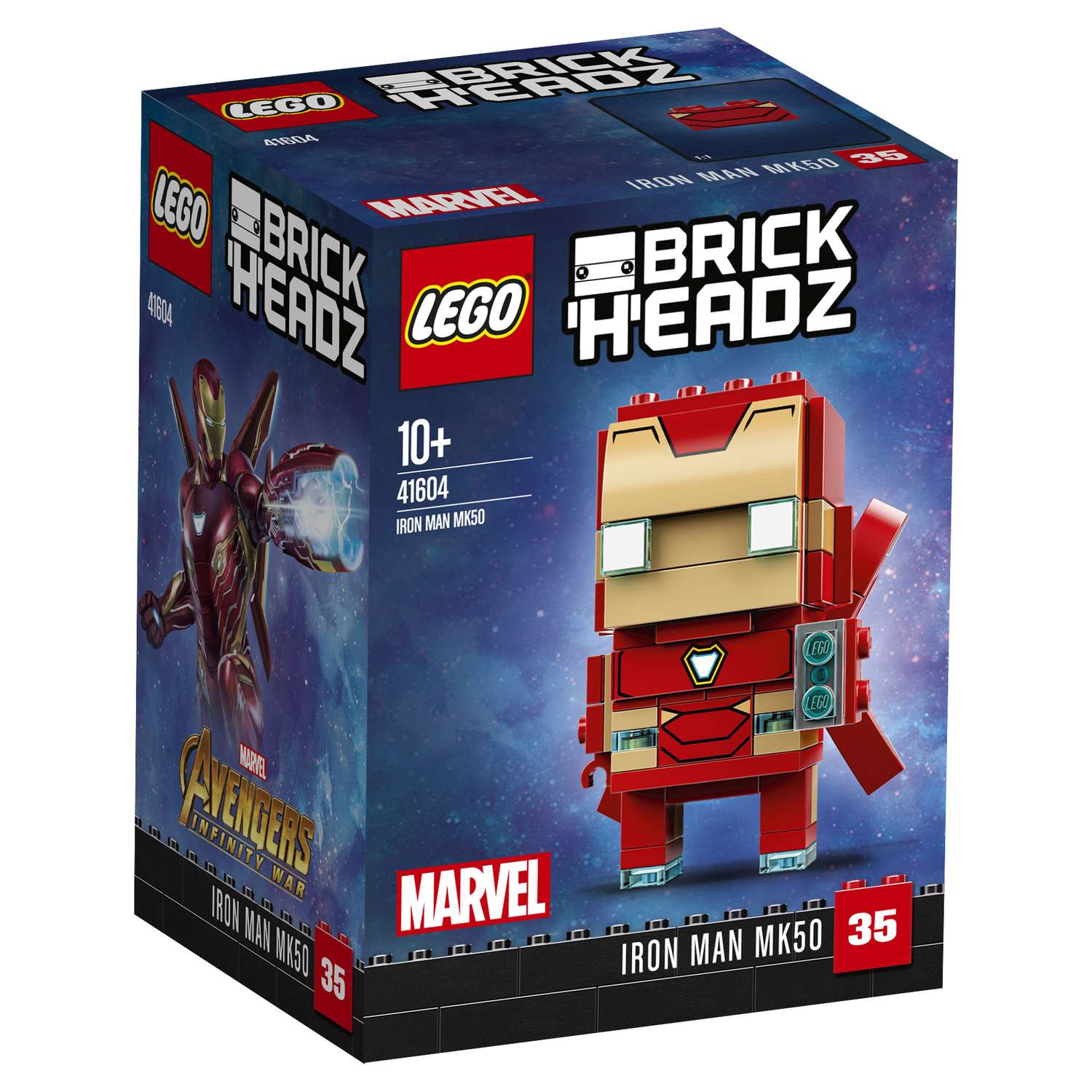Конструктор LEGO BrickHeadz Железный человек MK50 41604 - фото 2
