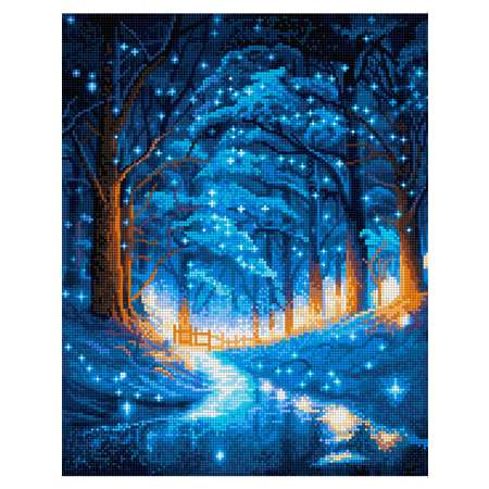 Алмазная мозаика Art sensation холст на подрамнике 40х50 см Волшебный лес