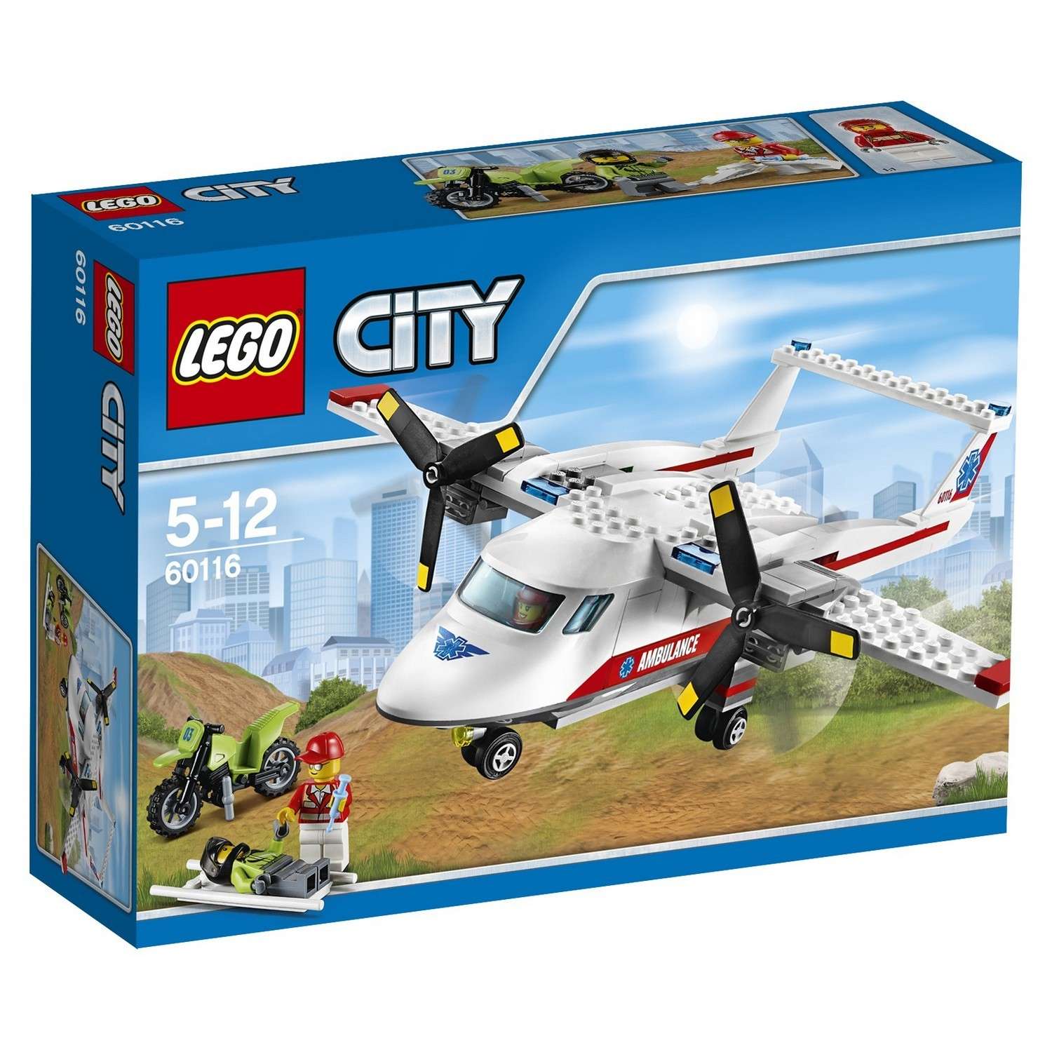 Конструктор LEGO City Great Vehicles Самолет скорой помощи (60116) - фото 2