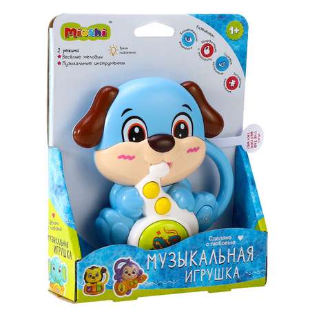 Музыкальная игрушка Mioshi Собачка с трубой (14х18 см)