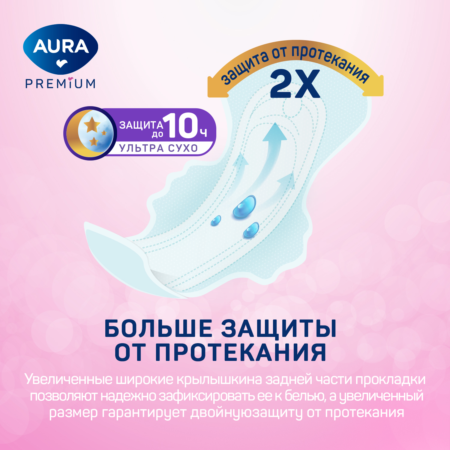 Прокладки AURA Premium женские гигиенические super 8шт х 6 шт - фото 6