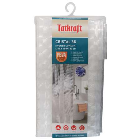 Штора для ванной Tatkraft Crystal 3D