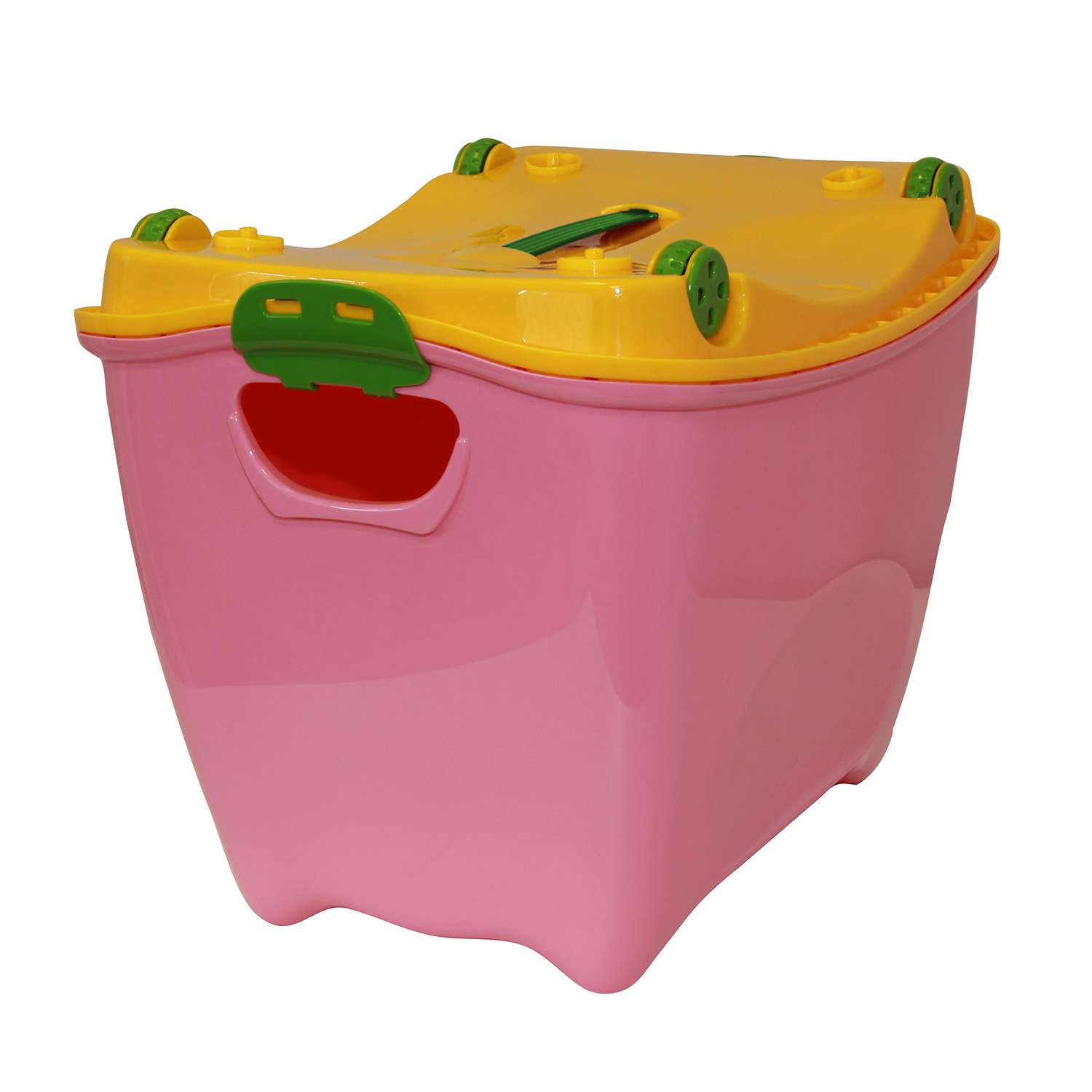 Ящик для игрушек IDEA СУПЕР-ПУПЕР 20л розовый - фото 1