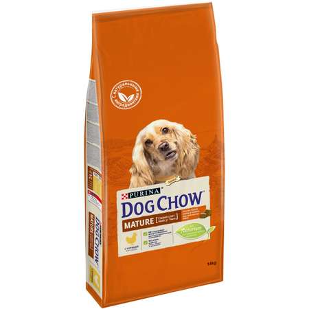 Корм для собак Dog Chow старшего возраста с курицей сухой 14кг