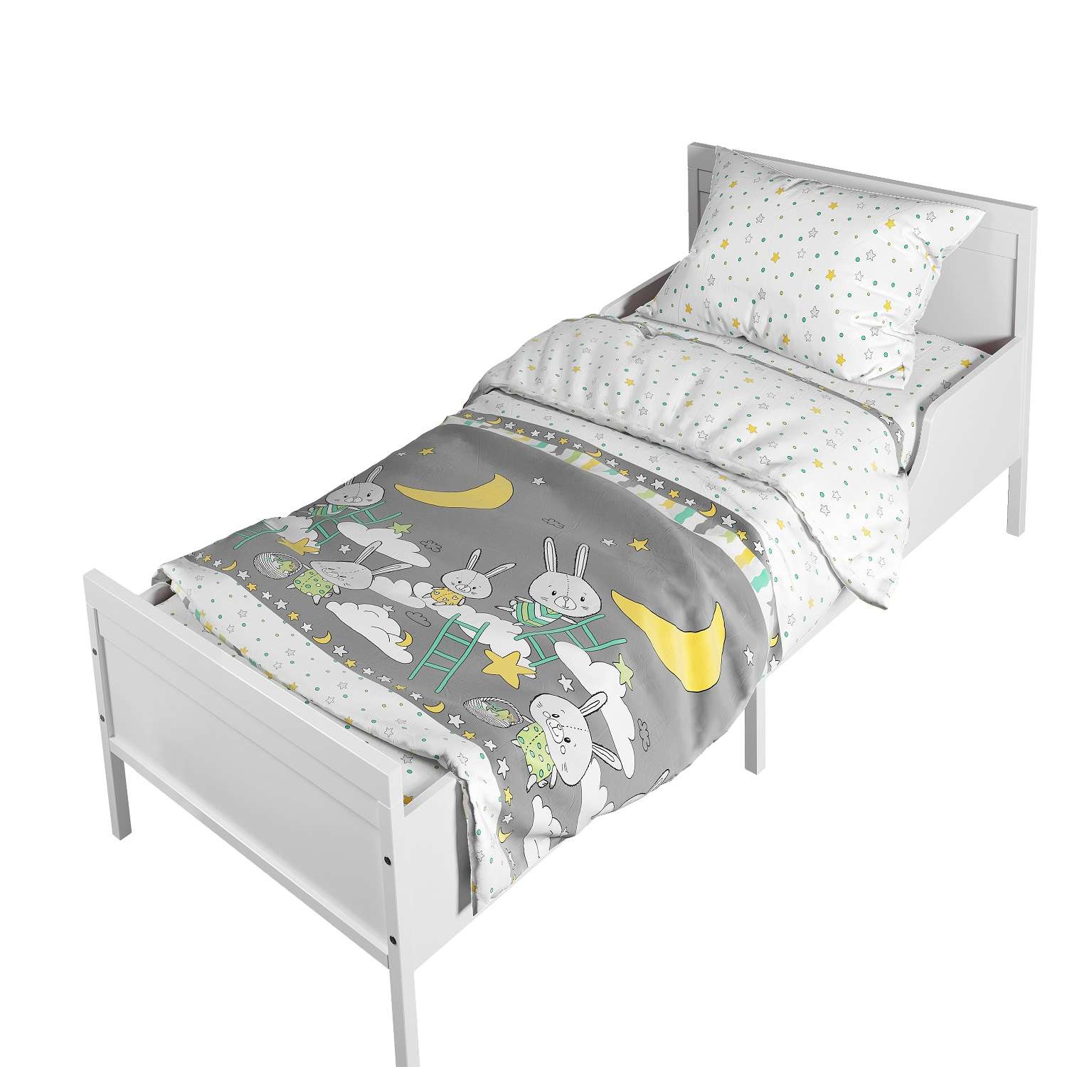 Комплект постельного белья Стрекоза Зайкины сны в кроватку 160*80 см 3 предмета - фото 1