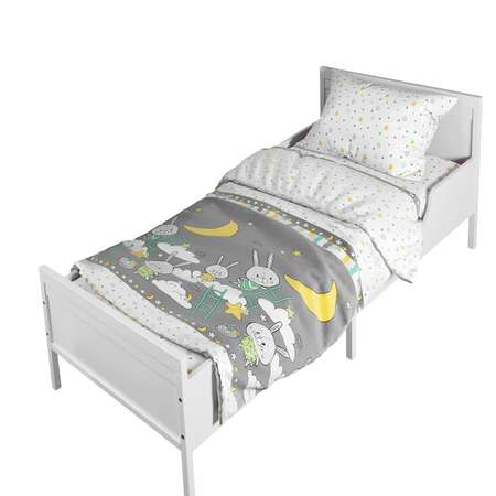 Комплект постельного белья Стрекоза Зайкины сны в кроватку 160*80 см 3 предмета