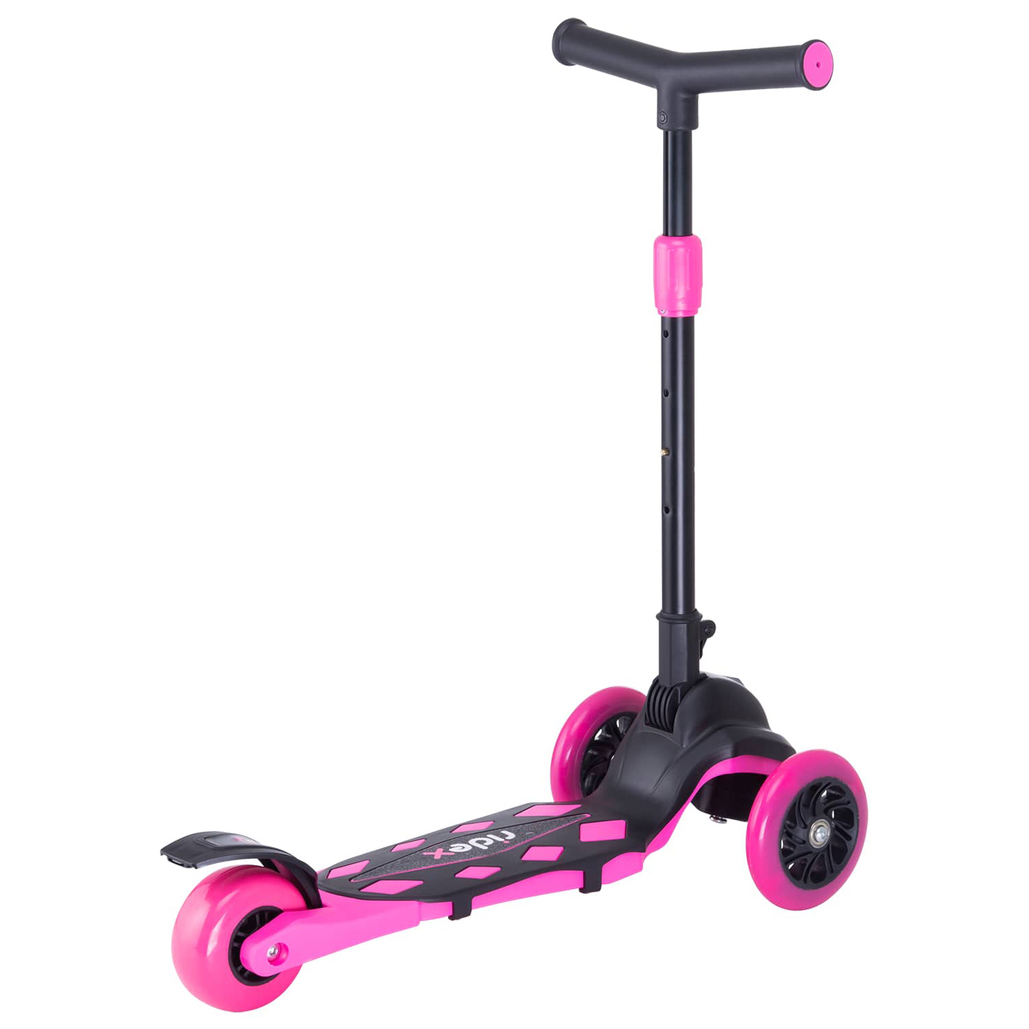 Самокат RIDEX трехколесный 3 wheels scooter Robin 120/80 neon pink - фото 2