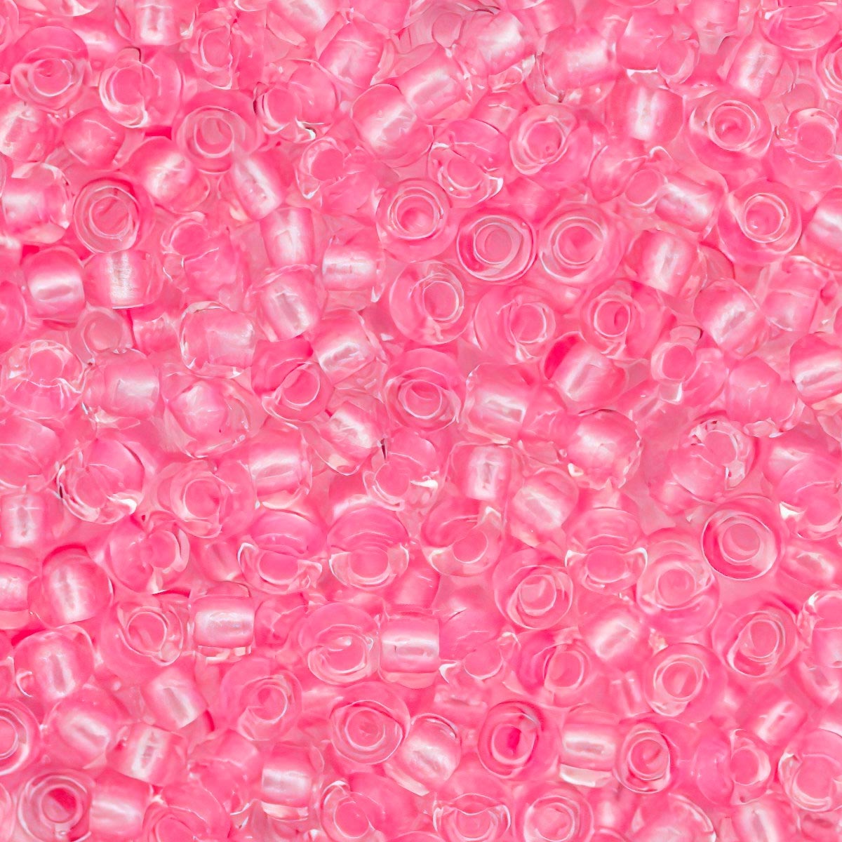 Бисер Preciosa чешский прозрачный с жемчужным центром 10/0 20 гр Прециоза 38298 розовый - фото 3