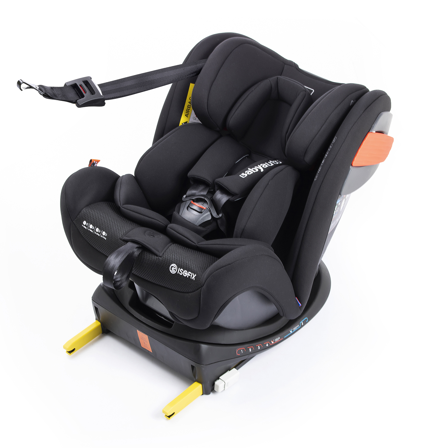 Автокресло Babyauto Giroto 360 Black - фото 8