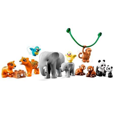 Конструктор LEGO DUPLO Wild Animals of Asia блочный