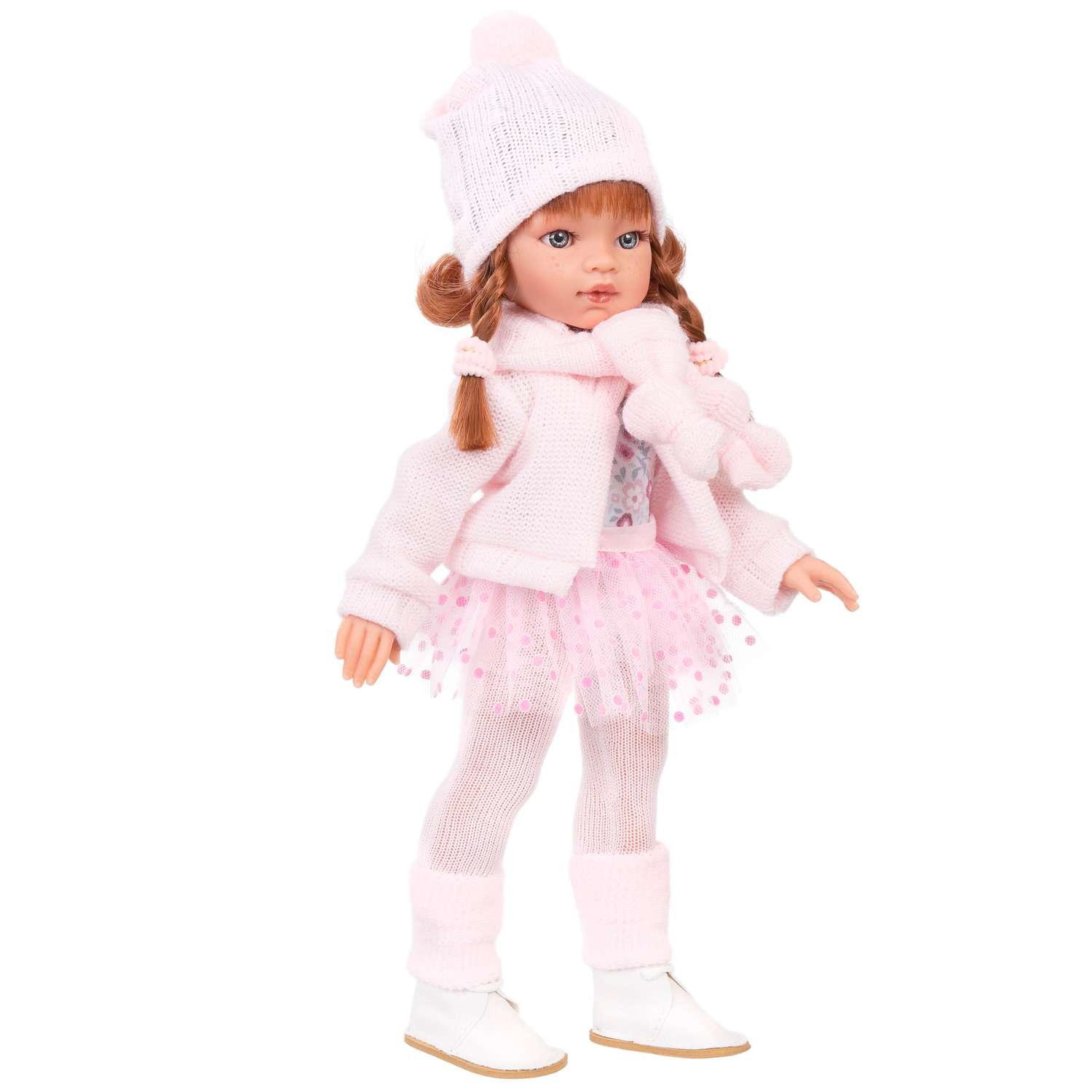 Кукла девочка Antonio Juan Эльвира в розовом 33 см виниловая 25085 - фото 1