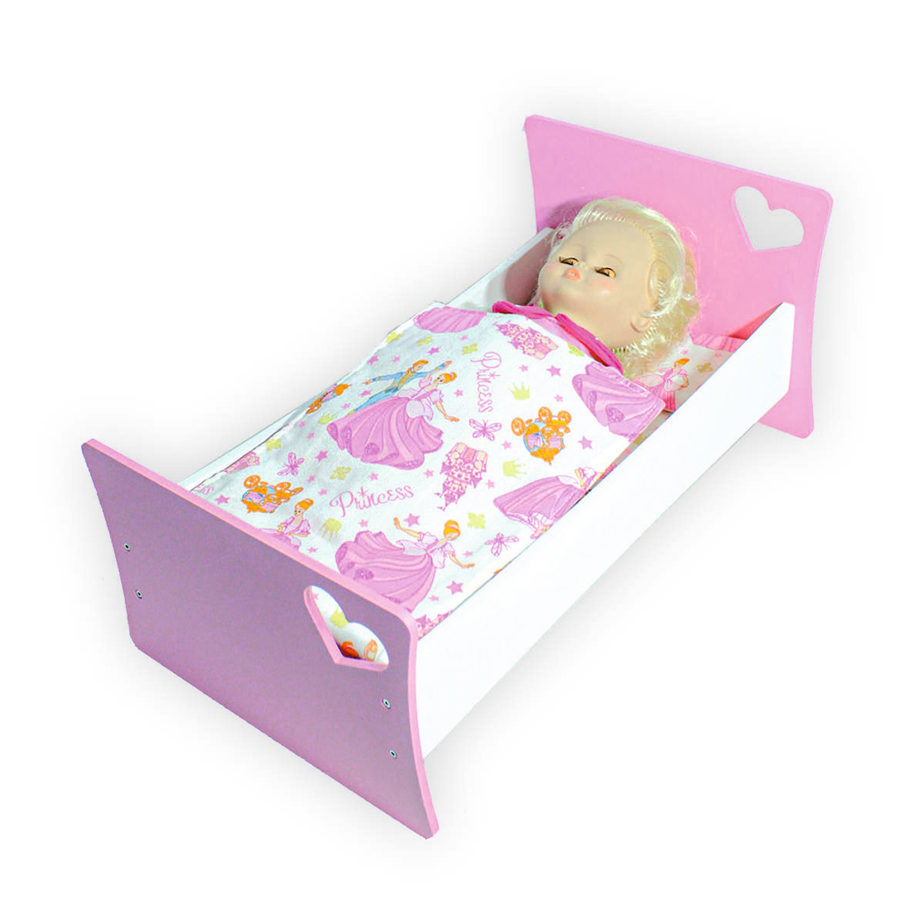 Мебель для кукол ViromToys Кроватка розовая Кд0011 - фото 3