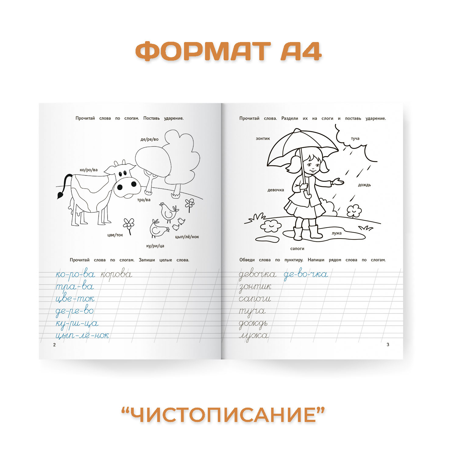 Прописи Проф-Пресс для хорошего почерка в комплекте из 4 шт А4 по 8 листов - фото 5