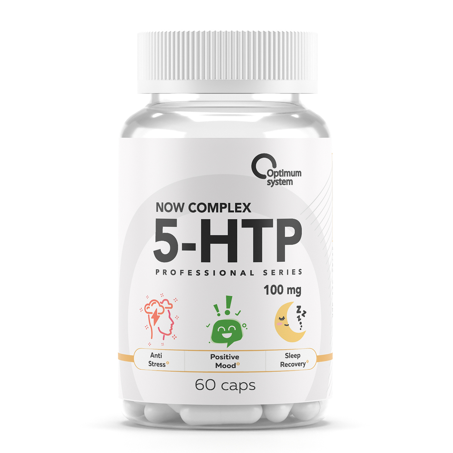 Пищевая добавка 5-HTP Optimum System Нау Комплекс 60капсул - фото 1