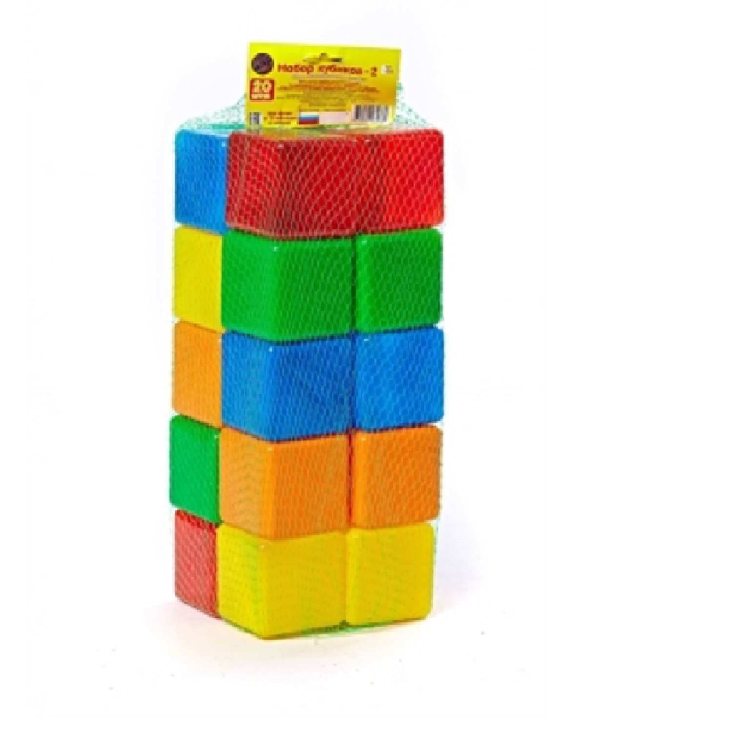 Строительный набор Строим вместе счастливое детст Кубики 20 элементов - фото 1