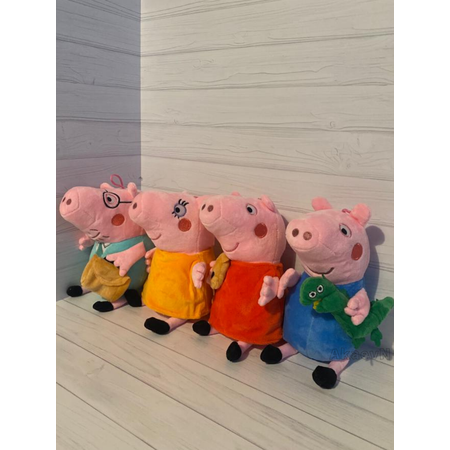 Мягкая игрушка Peppa Pig набор 4 героя