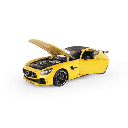 Машинка WELLY 1:24 Mercedes Benz AMG GT R желтая