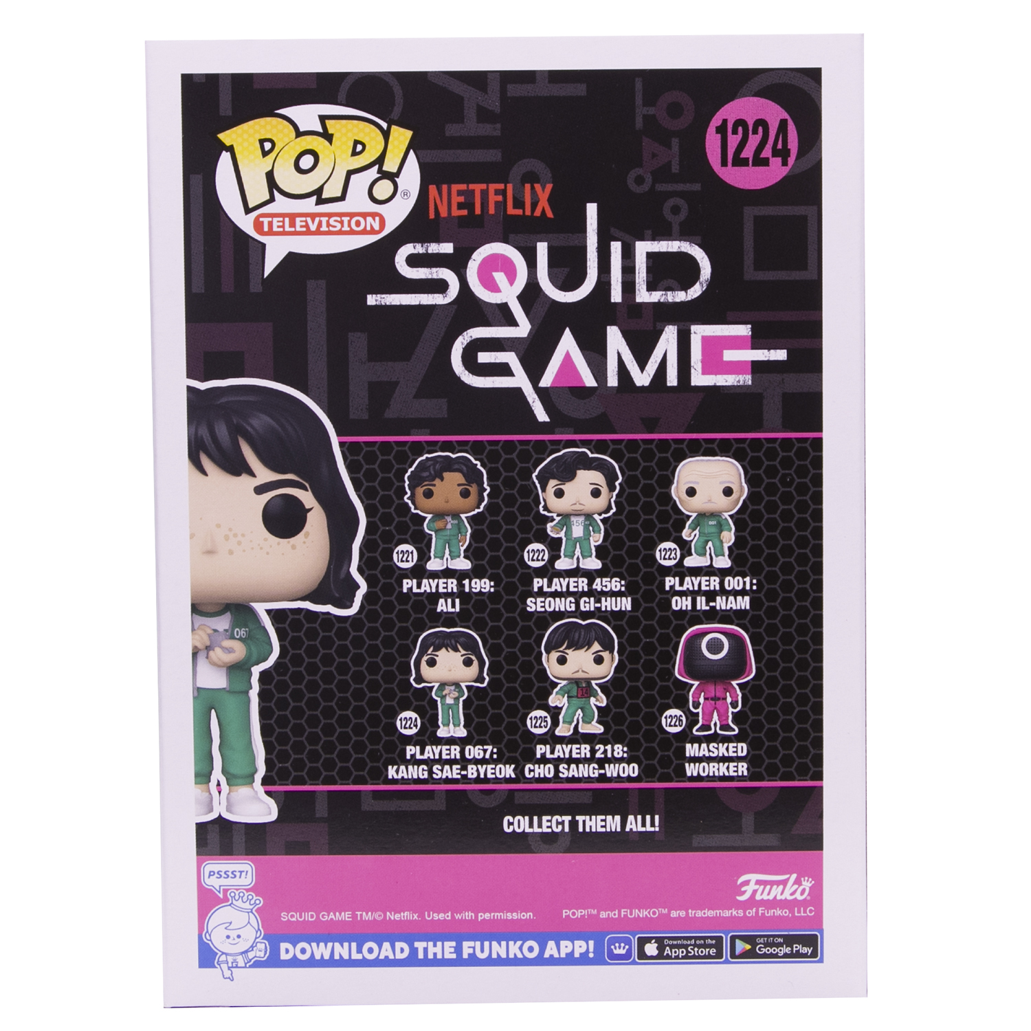 Фигурка Funko Pop! TV Squid Game Player 067 Kang Saebyeok - фото 6