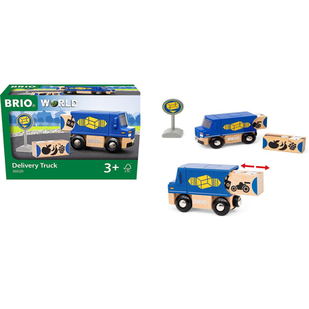 Игровой набор BRIO Фургон доставки с грузом на магнитах 4 элемента