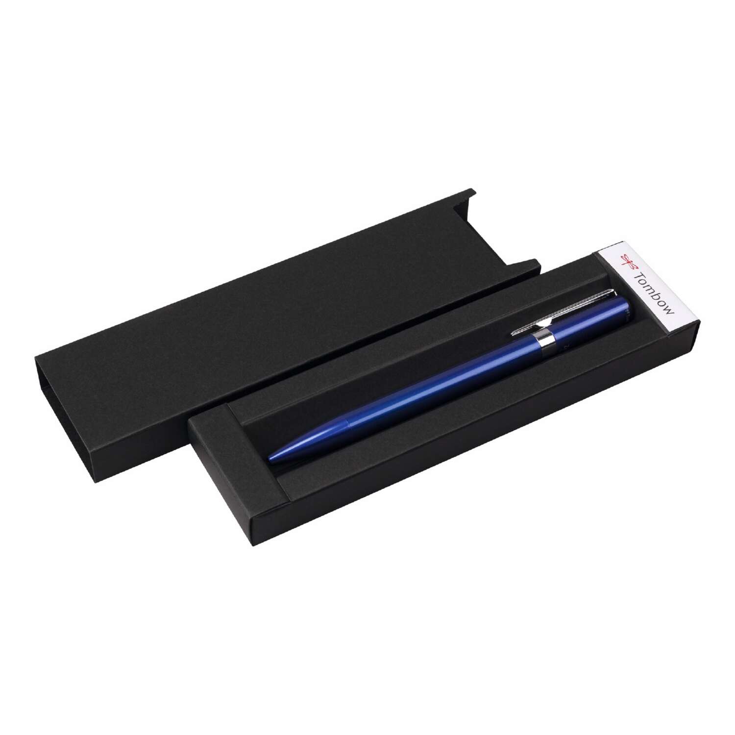 Ручка шариковая Tombow ZOOM L105 City черная корпус синий линия 0.7 мм подарочная упаковка - фото 1