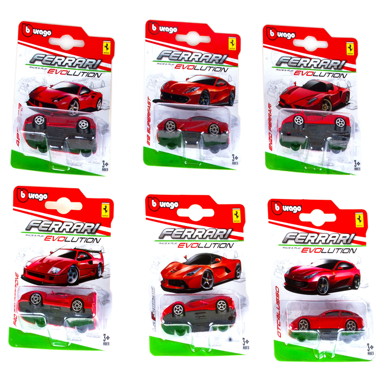 Автомобиль BBurago Ferrari 1:64 в ассортименте 18-56600 - фото 2