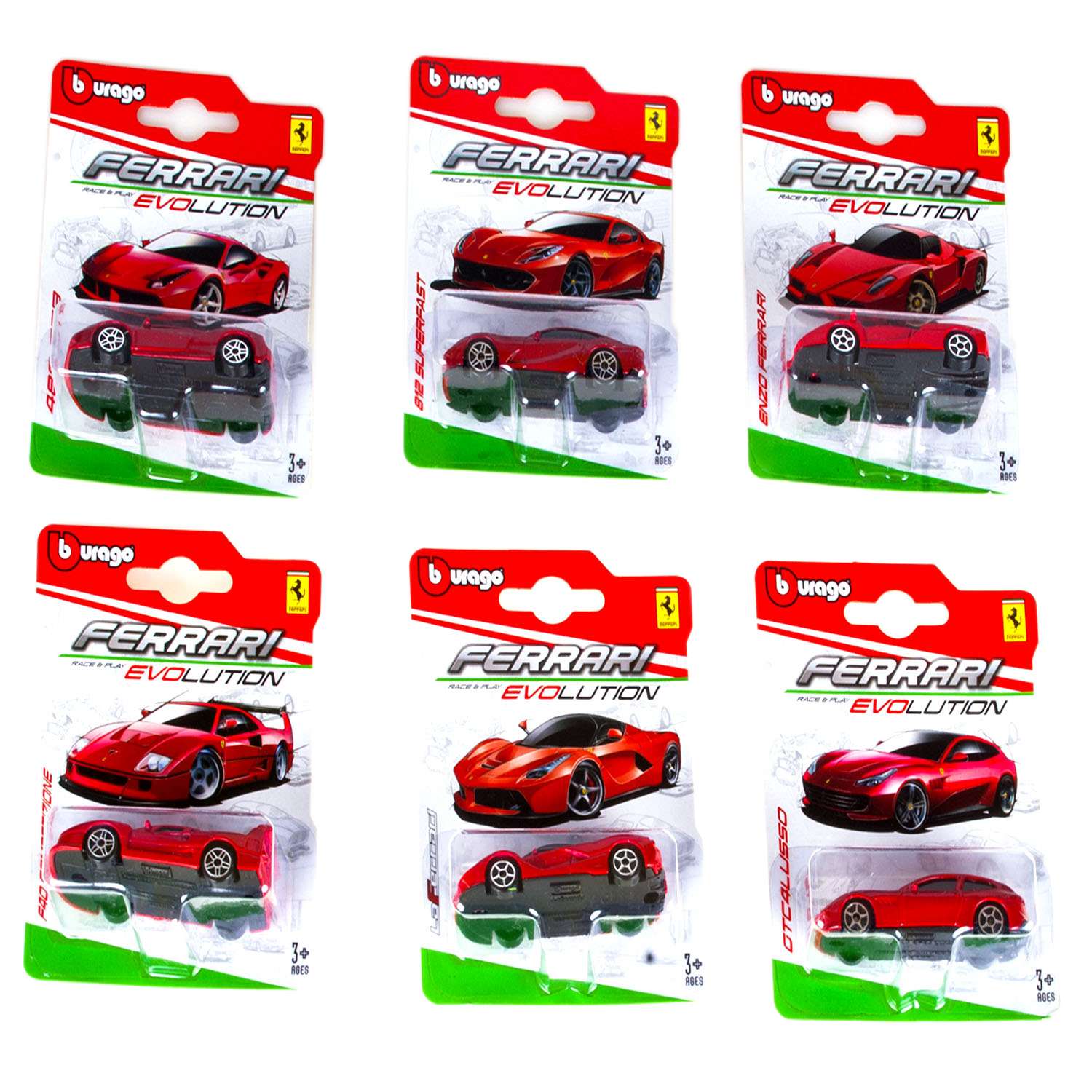 Машинка BBurago Ferrari 1:64 в ассортименте 18-56600 18-56600 - фото 2
