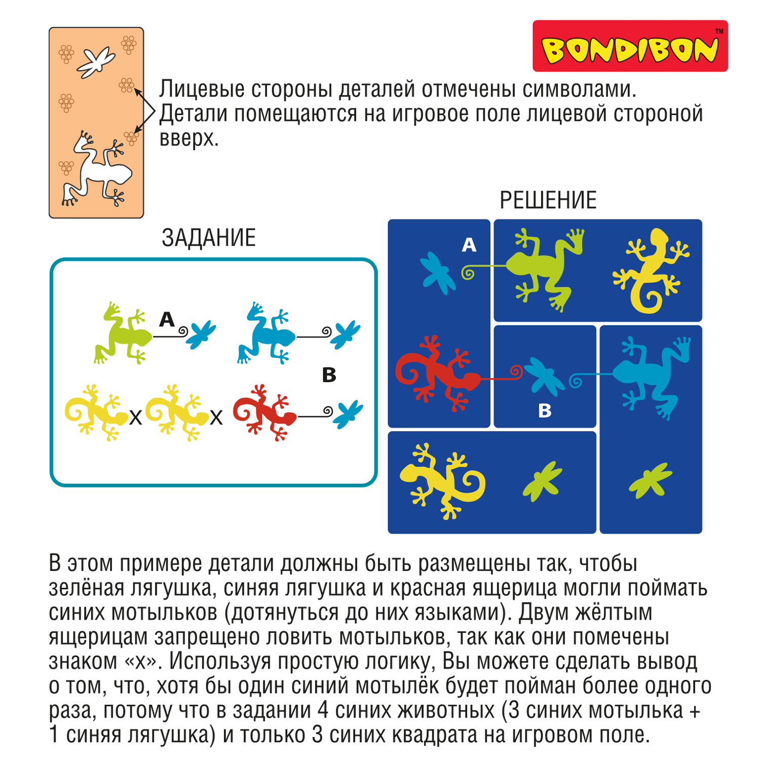 Настольная логическая игра Bondibon головоломка Внимание хамелеоны серия Бондилогика - фото 9