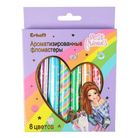 Фломастеры Erhaft Best friends 8цветов BF2006