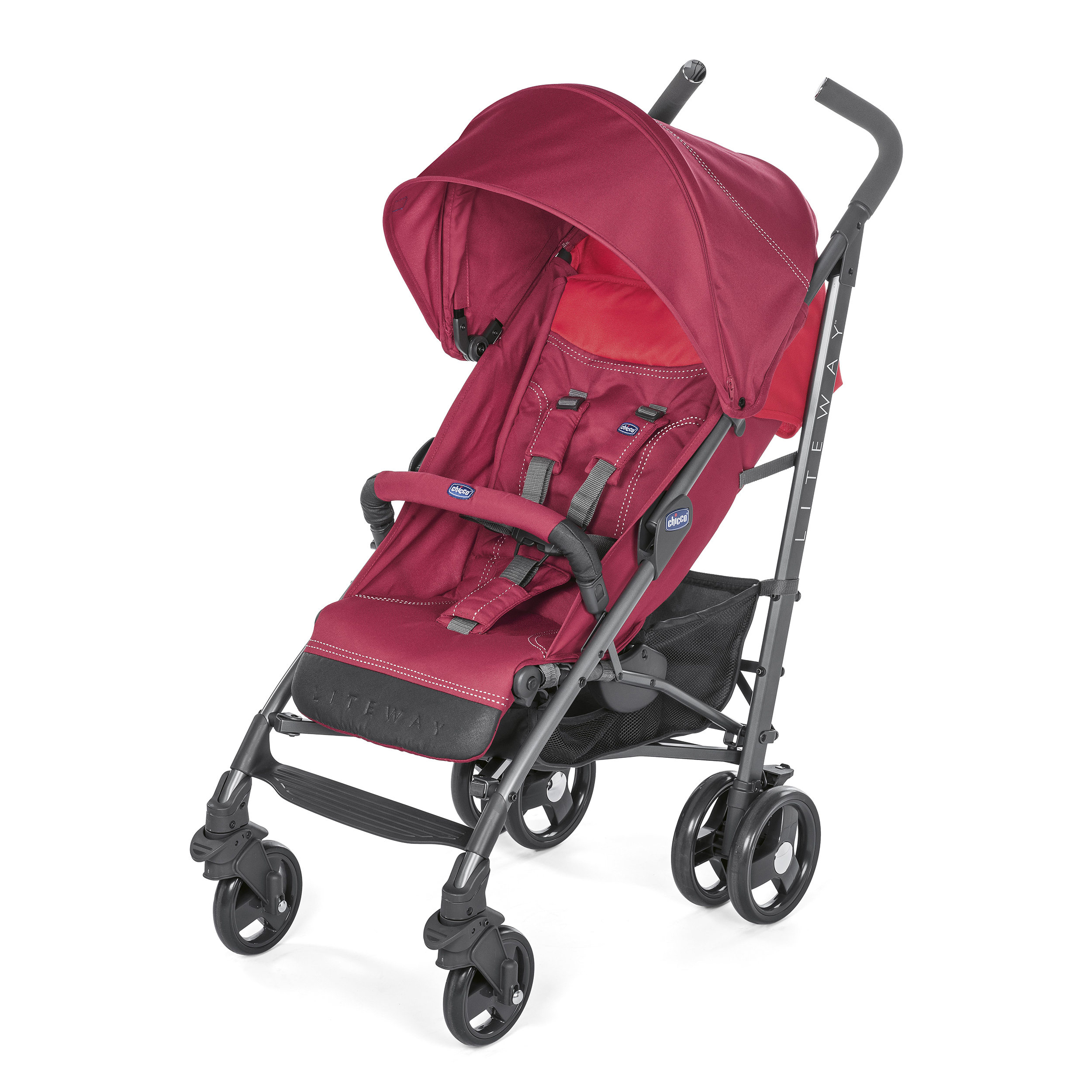 Коляска Chicco Lite Way3 Red Berry - фото 1