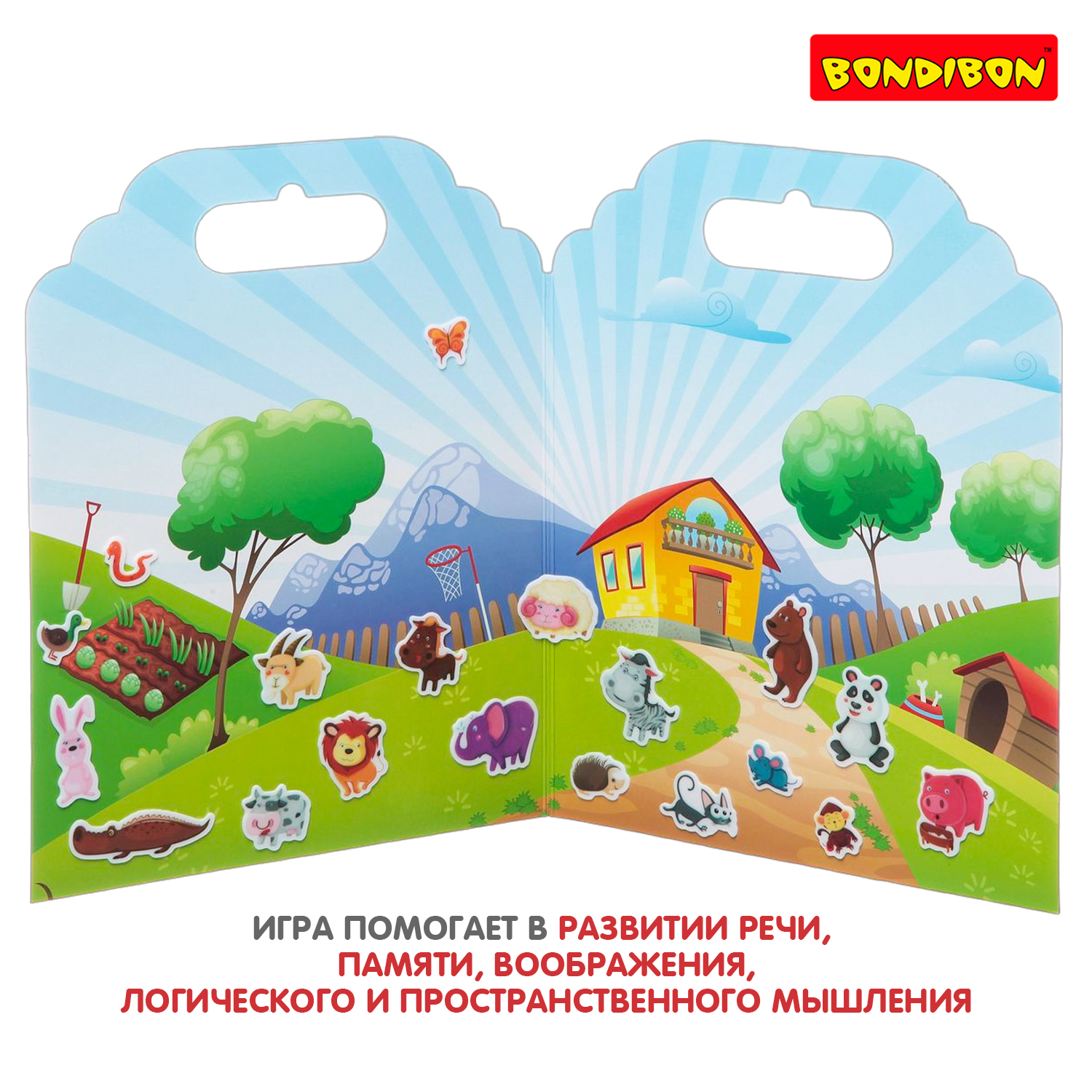 Набор наклеек BONDIBON Нано-стикер Животные природы - фото 8