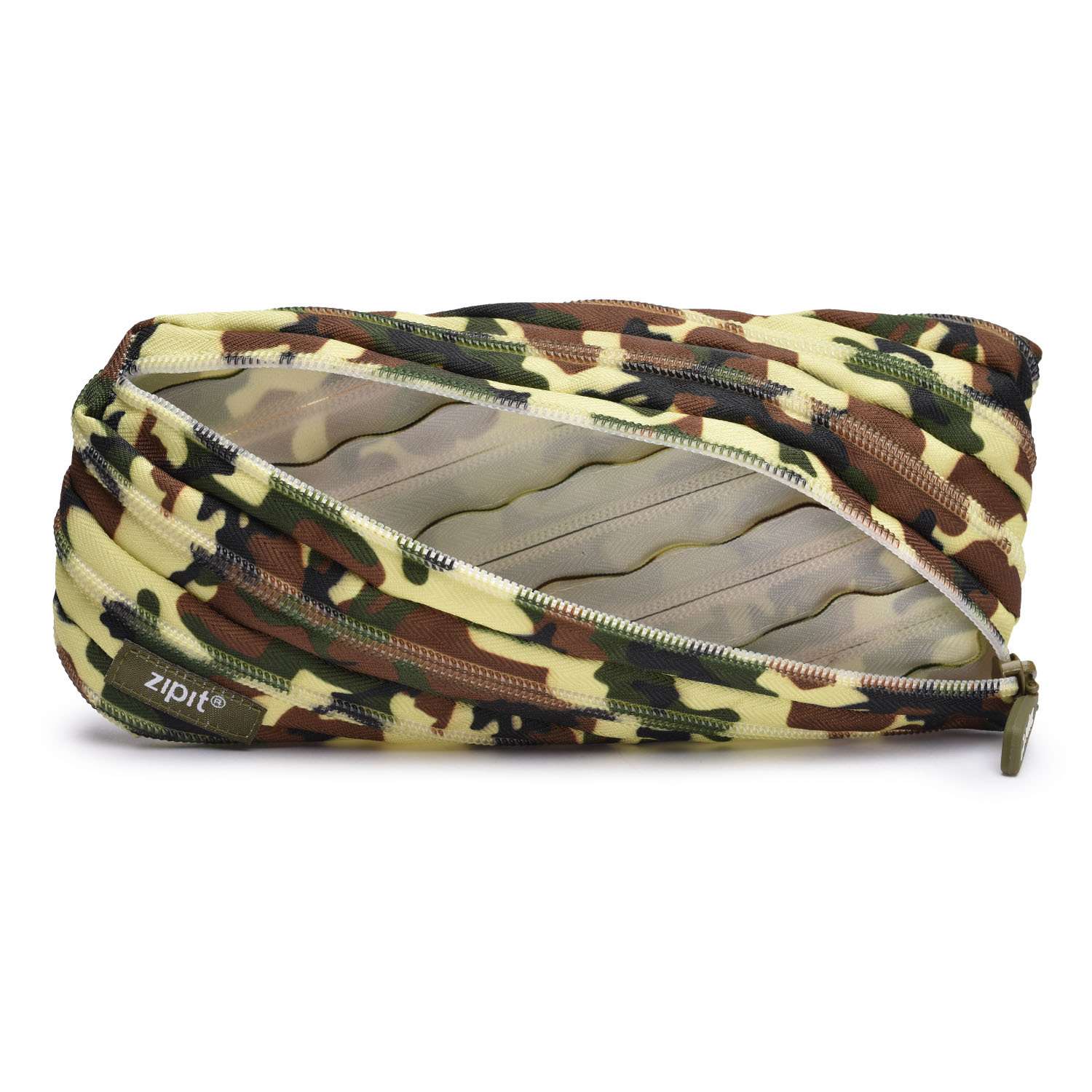 Пенал Zipit Camo Pouch цвет хаки - фото 4