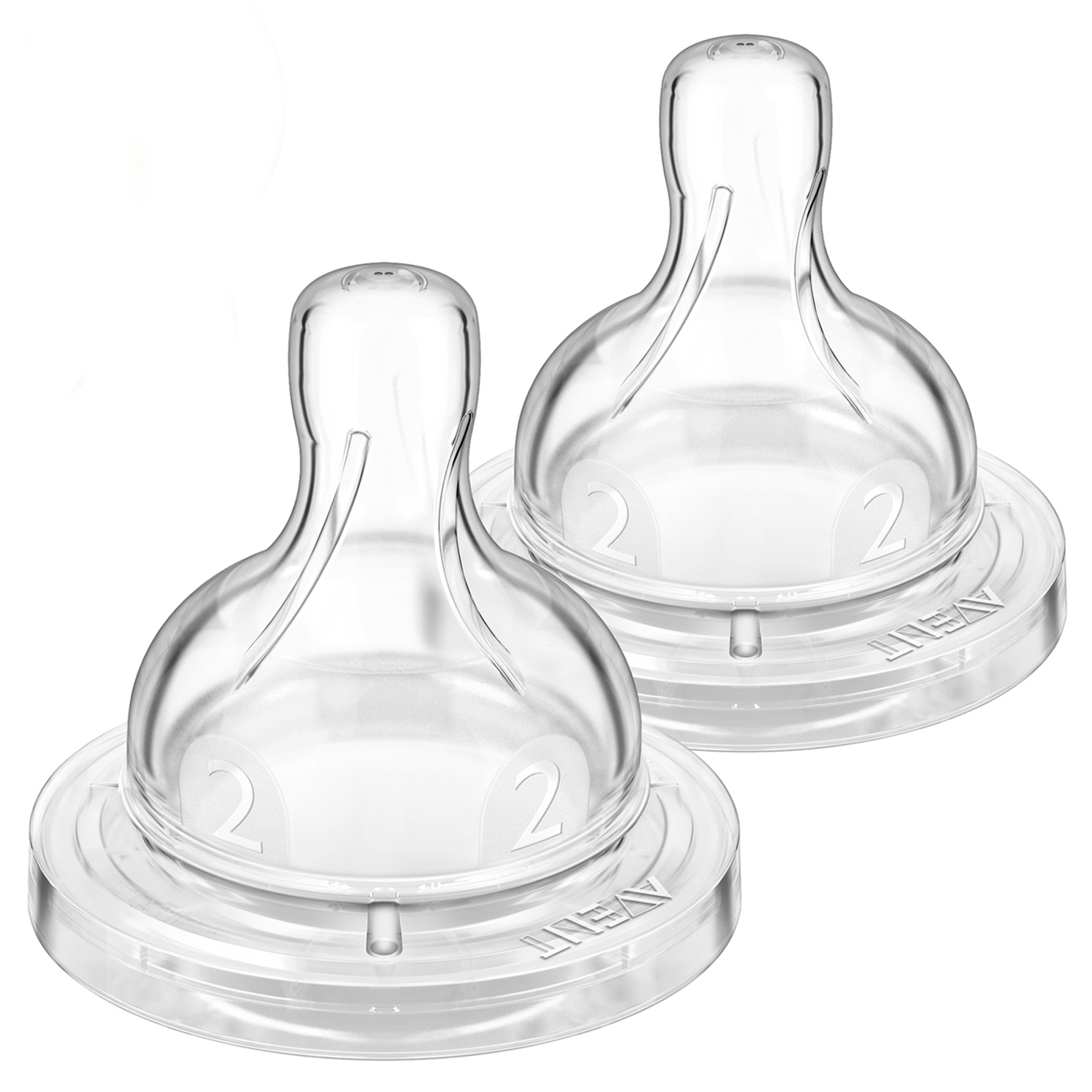 Соска Philips Avent Anti-colic медленный поток с 1месяца 2шт SCF632/27 - фото 1