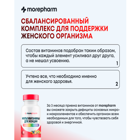 БАД morepharm Мультивитамины для мужчин 90 капсул