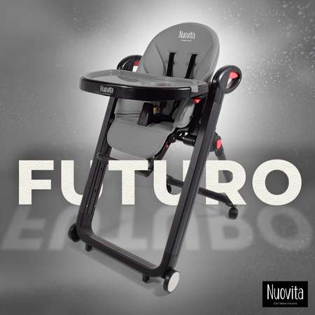 Стульчик для кормления Nuovita Futuro Nero Темно-серый