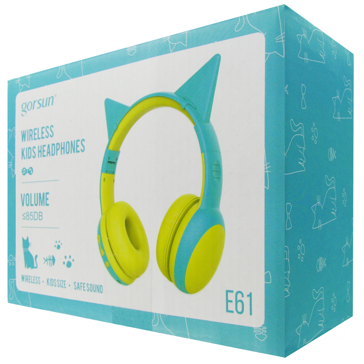 Наушники Детские Gorsun E61 yellow bluetooth - фото 5