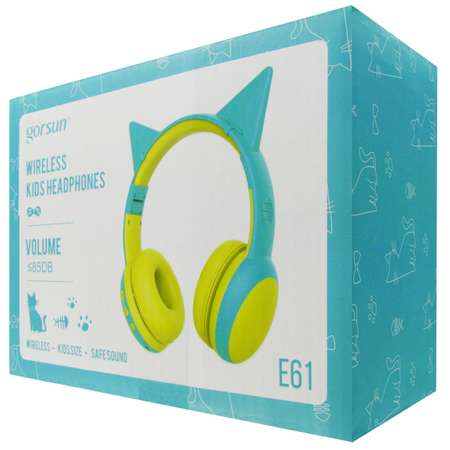 Наушники Детские Gorsun E61 yellow bluetooth