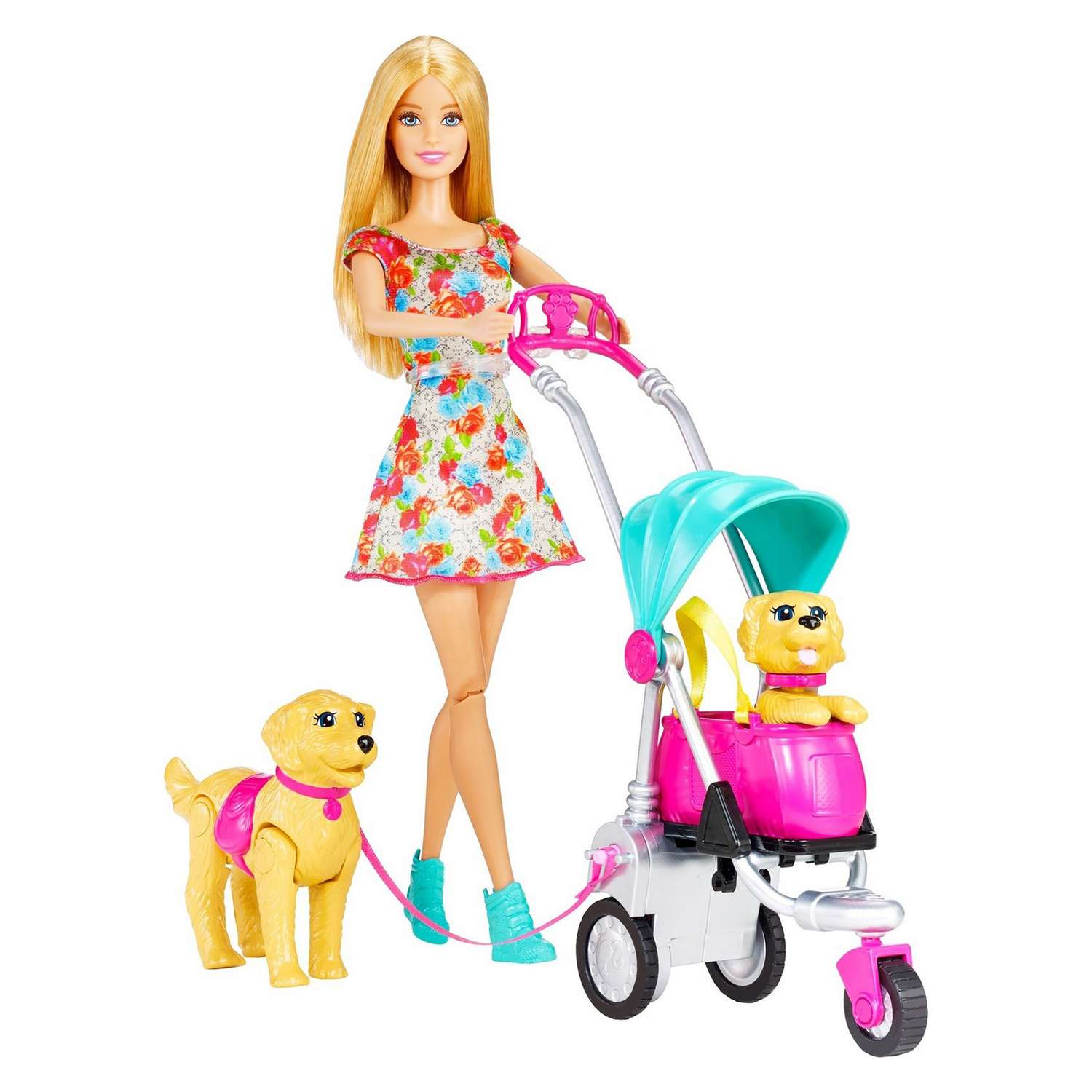 Набор игровой Barbie Прогулка со щенками CNB21 CNB21 - фото 1