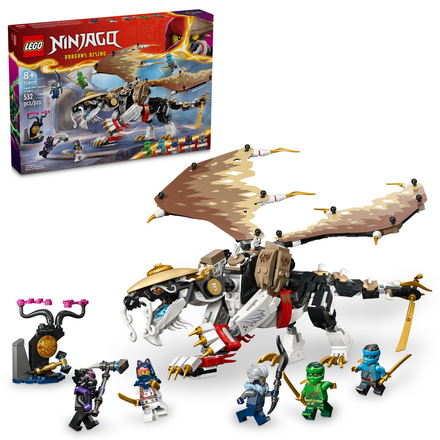 Конструктор детский LEGO Ninjago Эгальт мастер-дракон 71809 купить по цене  10485 ₽ в интернет-магазине Детский мир