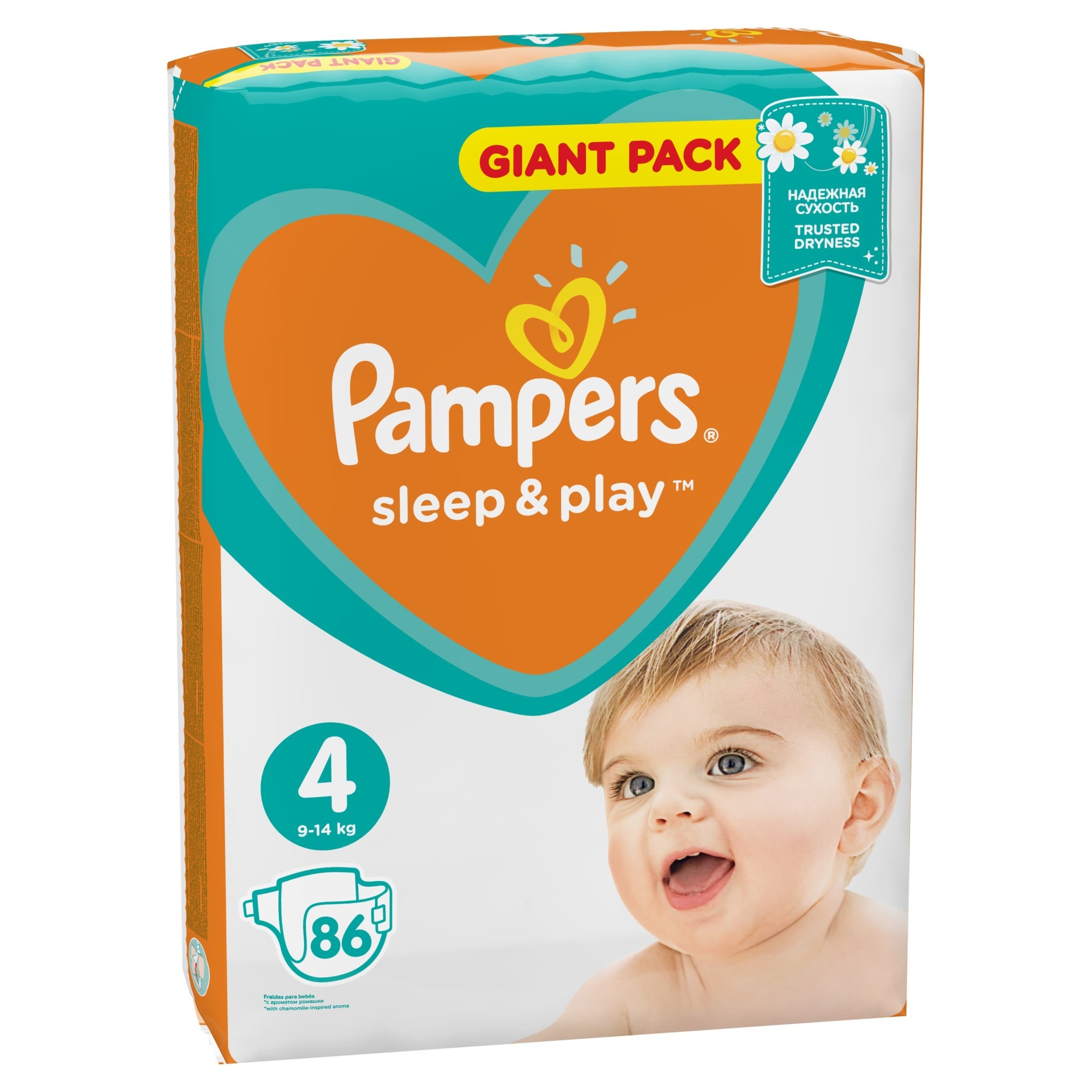 Подгузники Pampers Sleep and Play 4 9-14кг 86шт - фото 3