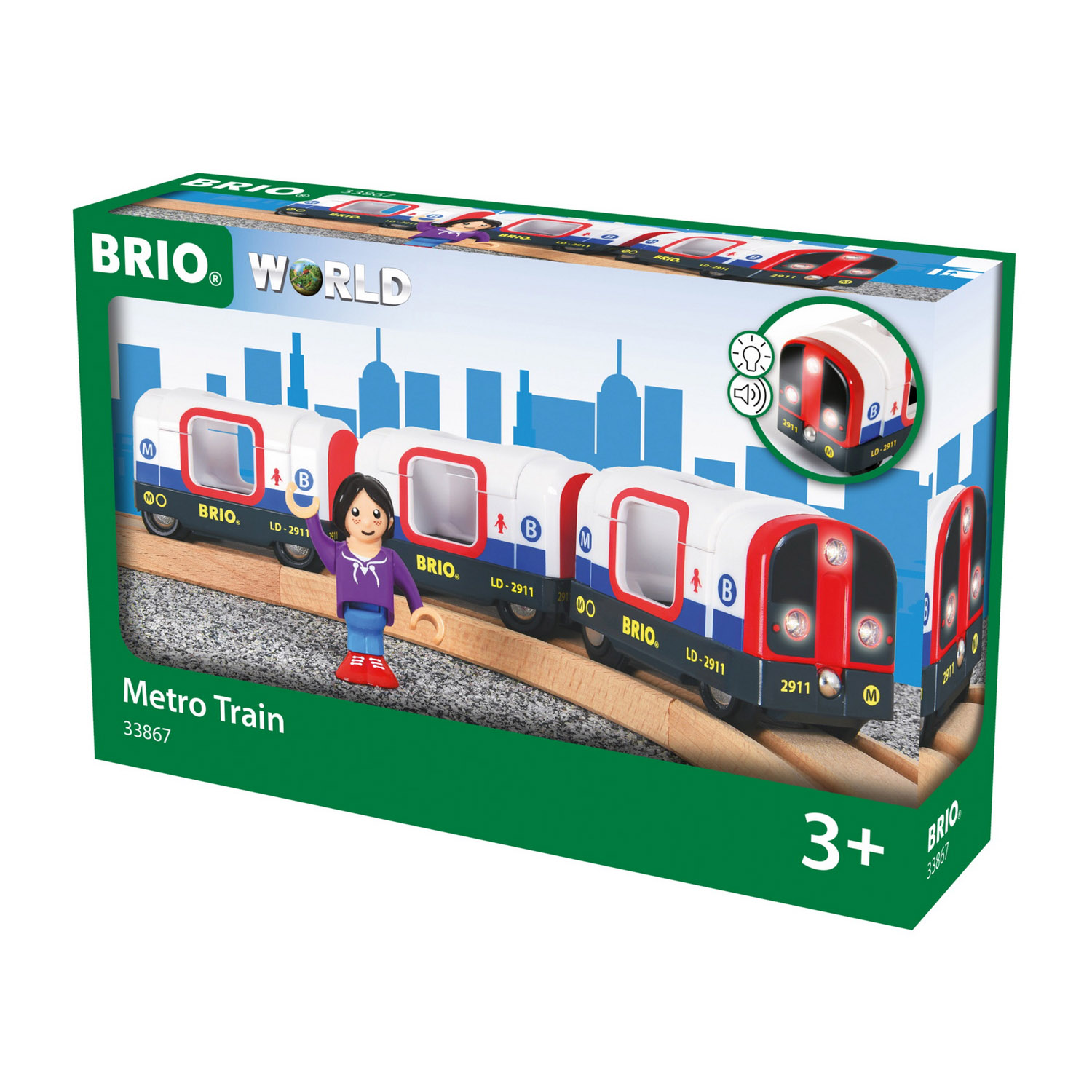 Игровой набор BRIO поезд из 3х вагонов Лондонское Метро - фото 3