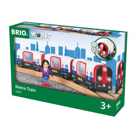 Игровой набор BRIO поезд из 3х вагонов Лондонское Метро