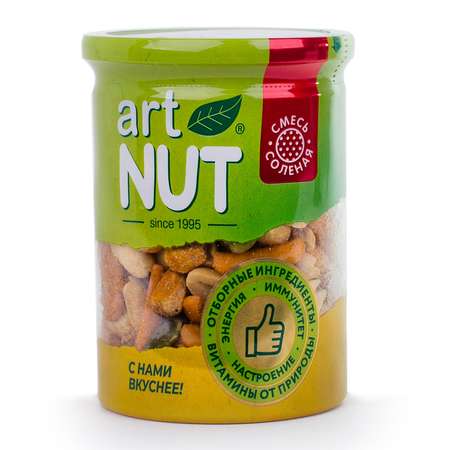 Смесь орехов крекеров и кукурузы Artnut соленая 130г