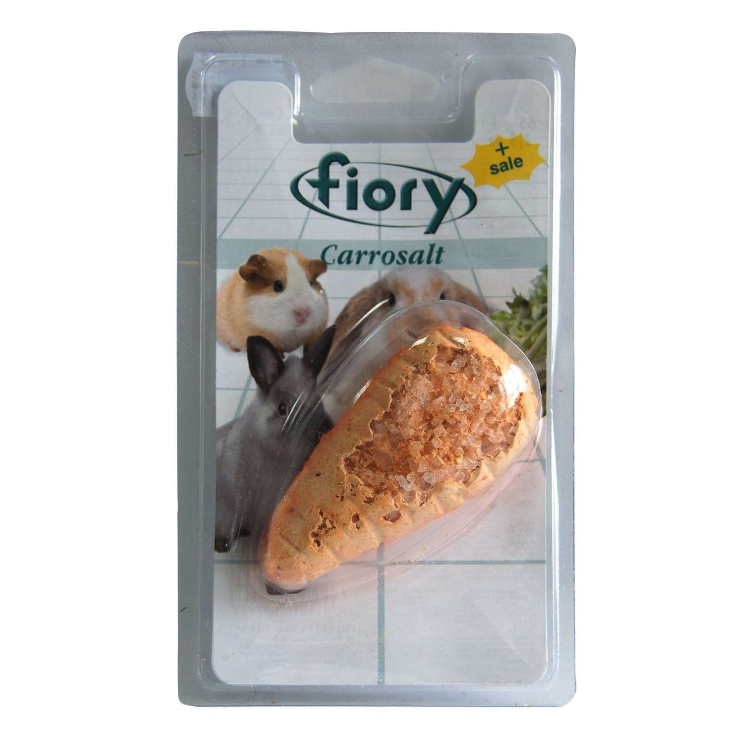 Био-камень для грызунов Fiory Carrosalt с солью в форме моркови 65г - фото 1