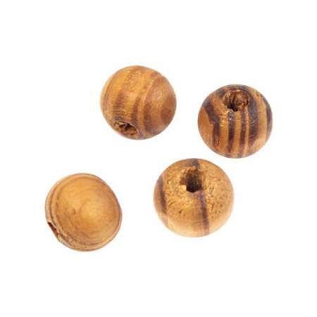 Бусины Astra Craft деревянные круглые кофейные 9х10 мм 11 г 30 шт