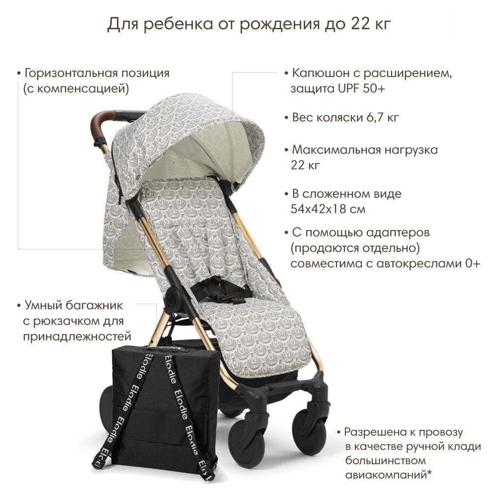 Коляска Elodie Mondo stroller desert rain - фото 2