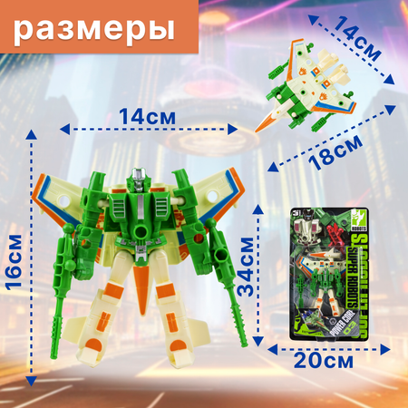 Робот Трансформер 2 в 1 S+S Трансформируется в самолет