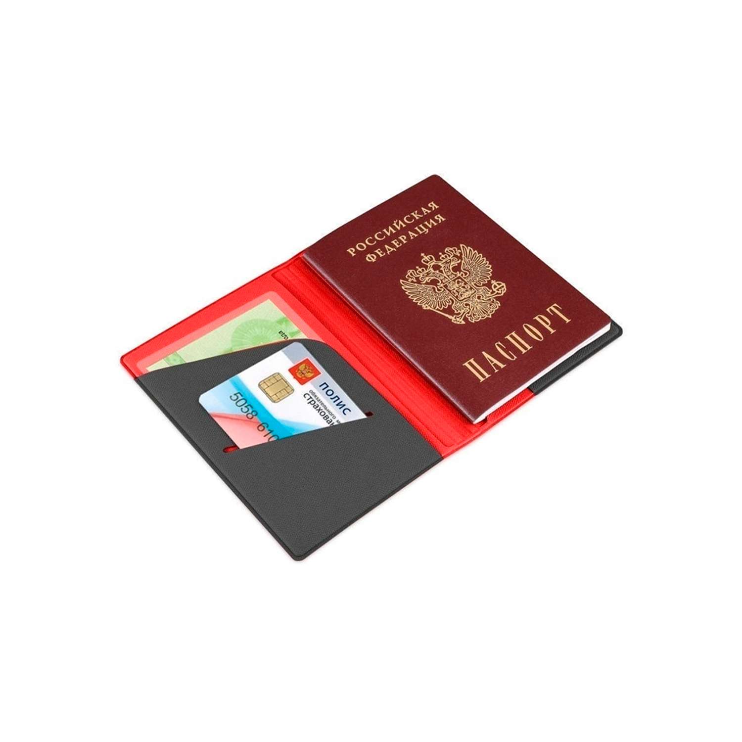 Обложка для паспорта Flexpocket KOP-01/Красный-533 - фото 4